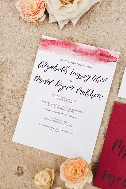 Anza-Borrego-styled-shoot-invitations-white-invitations-with-brigh-pink-accents