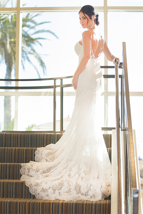  Grand-Pacific-Palisades-bride-in-a-lace-dress-with-straps 