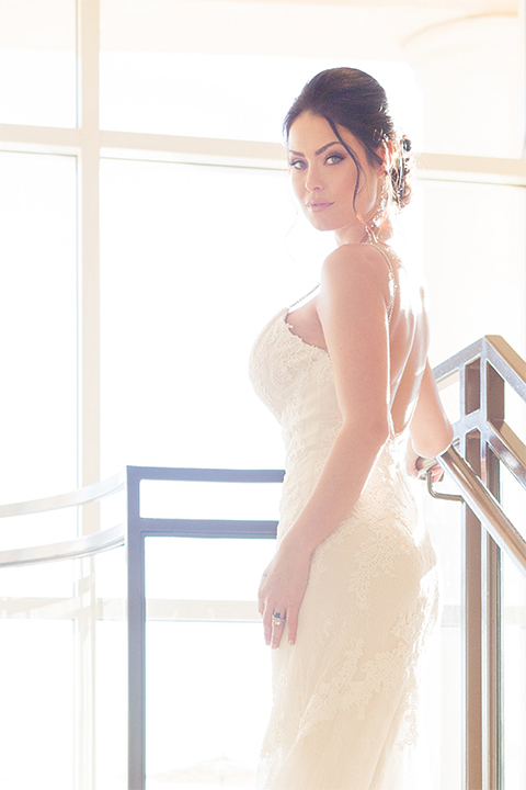  Grand-Pacific-Palisades-bride-in-a-lace-dress-with-straps 