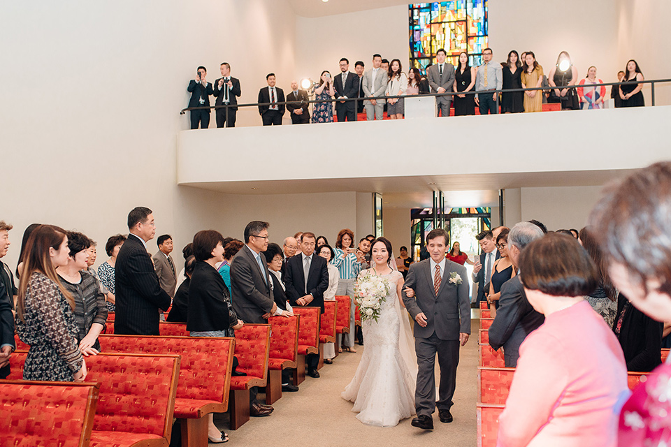 occidental-college-wedding-walking-down-the-aisle