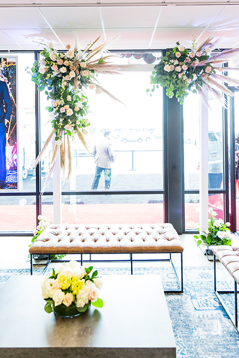 Lakewood-store-45th-anniversary-party-flower-arch