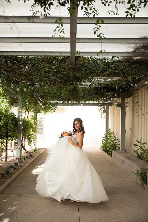 Callaway-Styled-Shoot-bride-in-ballgown-in-a-tulle-ballgown-with-a-colorful-beaded-bodice