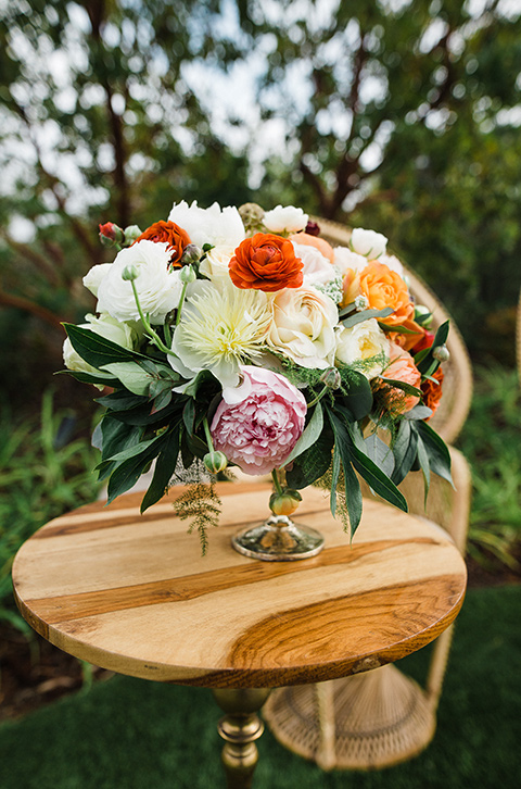 wedding florals at Los Robles venue