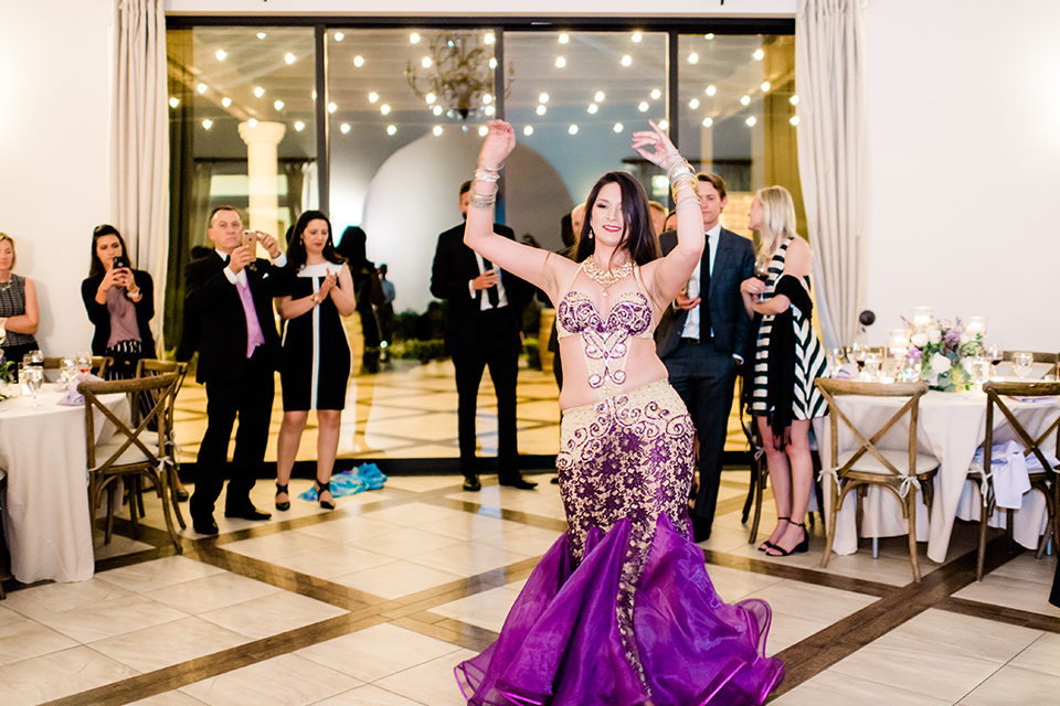 belly dancer at the reception 