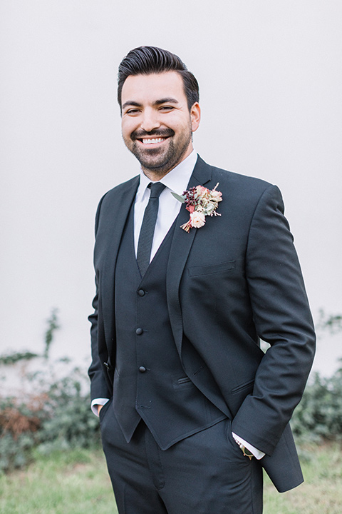 Maxwell-House-Shoot-groom-smilin-in-a-black-suit-with-long-black-tie