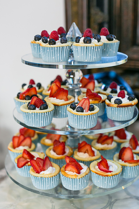  tarts on the dessert table 