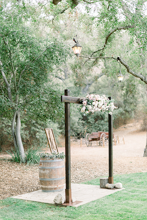 Temecula creek inn wedding ceremony arch