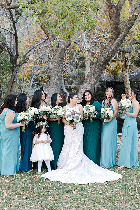 hidden-acres-wedding-bridesmaids-in-blue-dresses