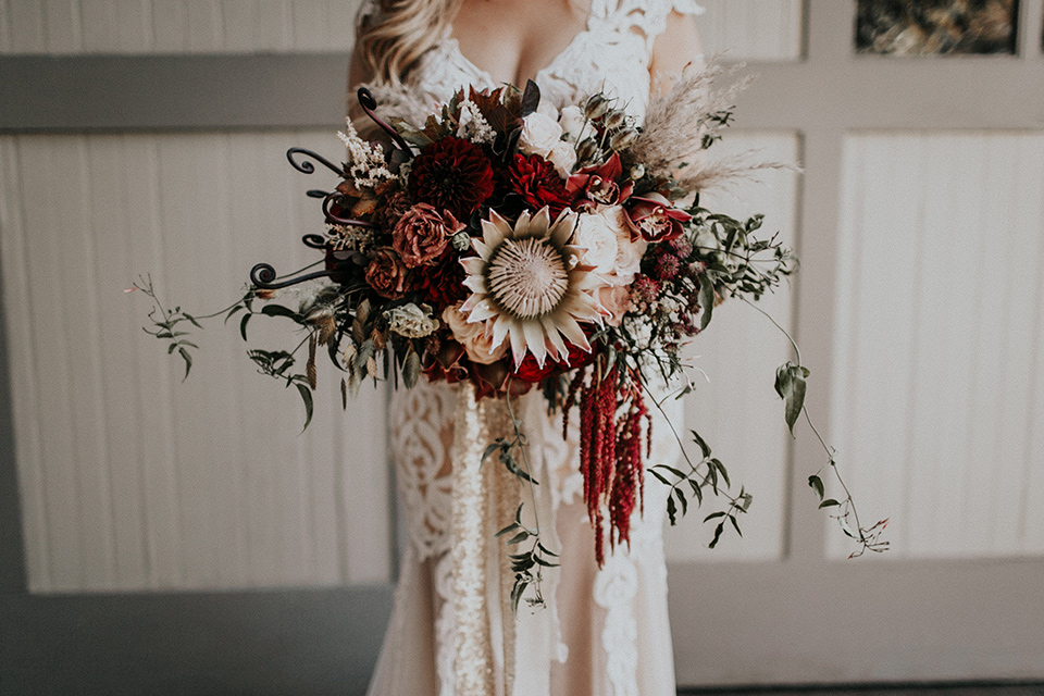 orange-county-vow-renewal-bride-holding-florals