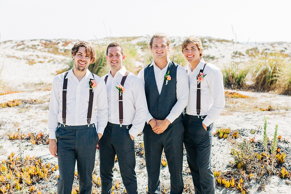 Blue White Beach Wedding Friar Tux