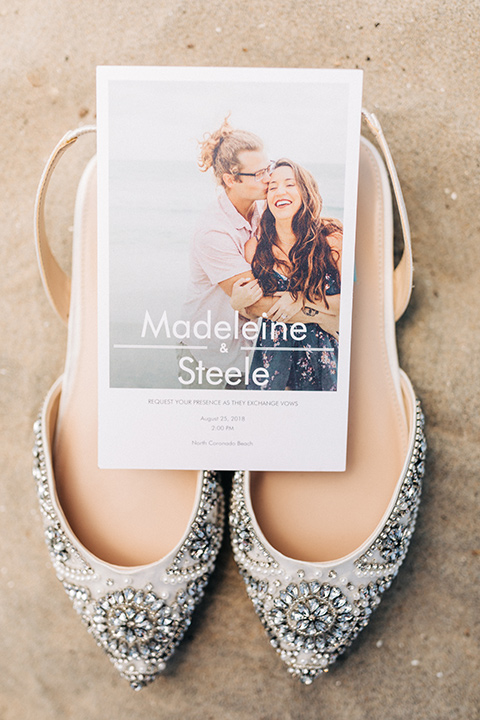 San-Diego-Beach-wedding-shoes-and-invitations