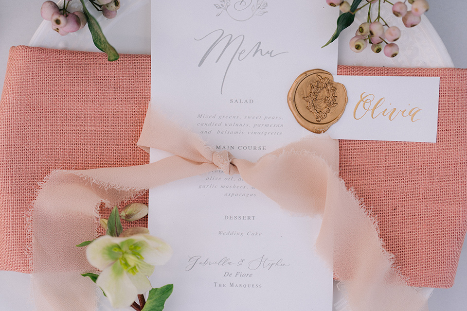  pink and blush invitations 