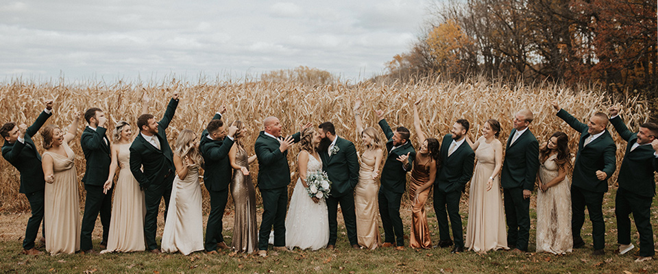  neutral-champagne-and-gold-bridesmaids-gowns-and-groomsmen-in-grey-suits