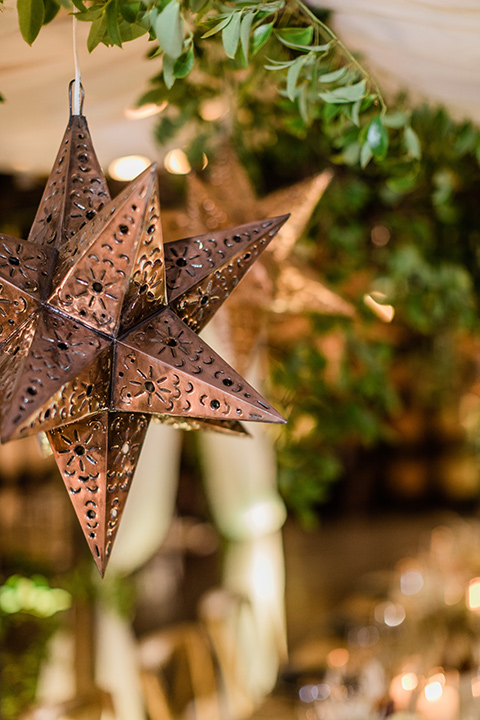   iron star lantern decor