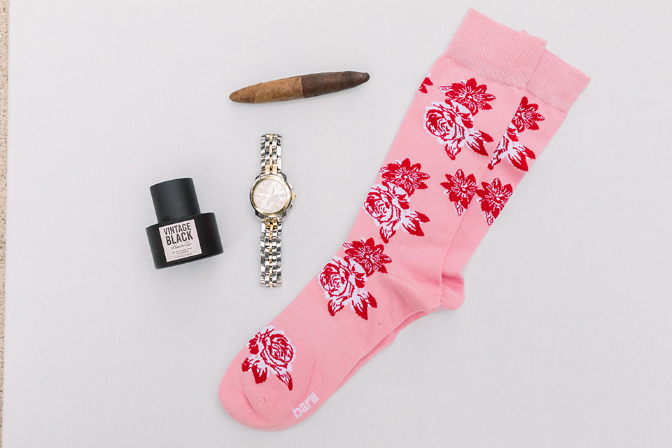  pink groom socks