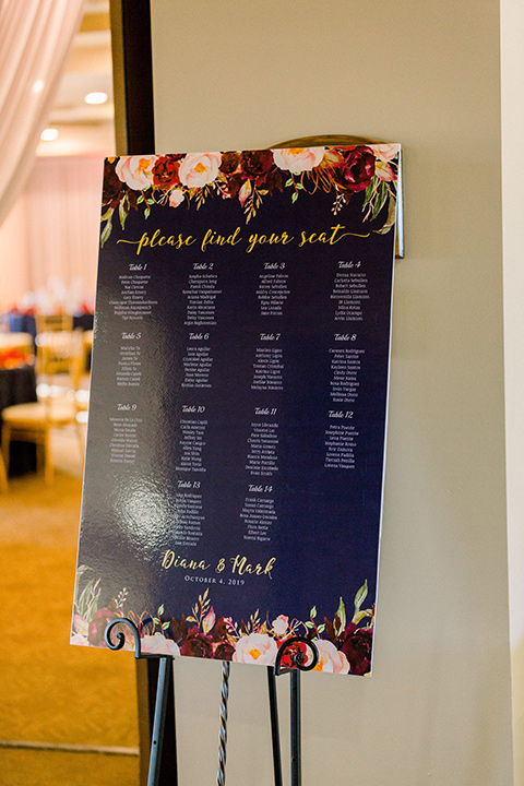  wedding reception guest table card 