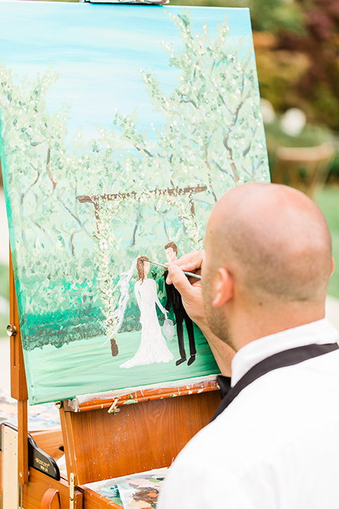  painter during the ceremony 