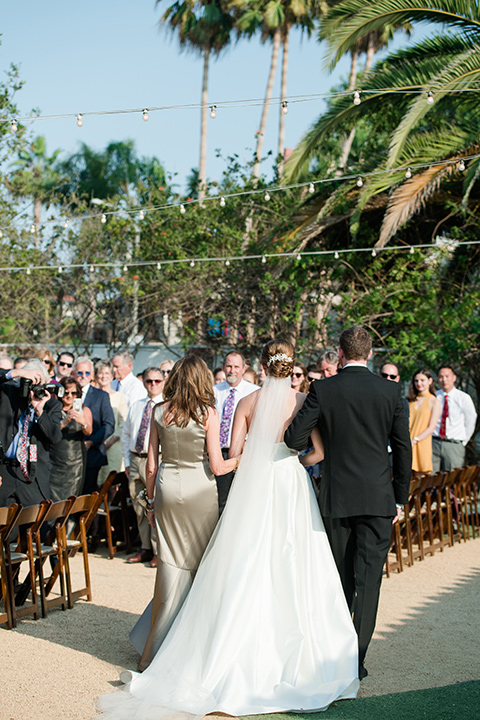  bride in a ballgown with a sweetheart neckline 