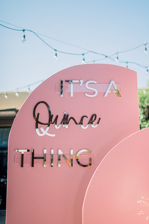  pink modern décor with gold lettering 