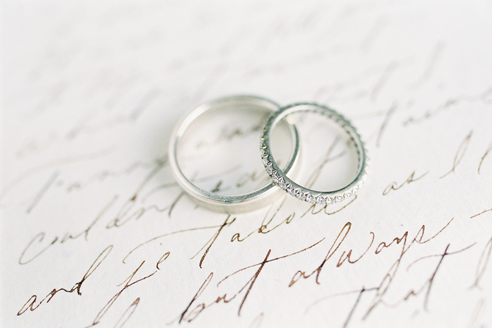  rings with calligraphy on it 