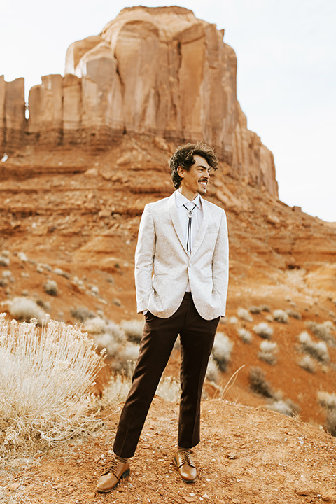  bohemian elopement in antelope canyon – groom 