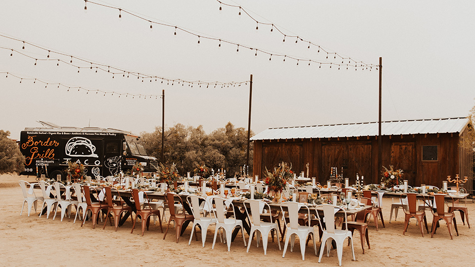  different weddings with amber and caramel lines, flatware, candles, and florals to create a great fall moment  