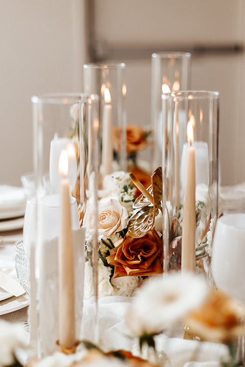  alleylujah neutral wedding – candles and table decor