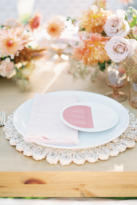  stunning chic pink and yellow wedding very french inspired, flatware decor