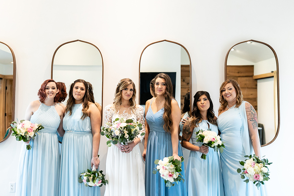  garden California floral wedding – bridesmaid 