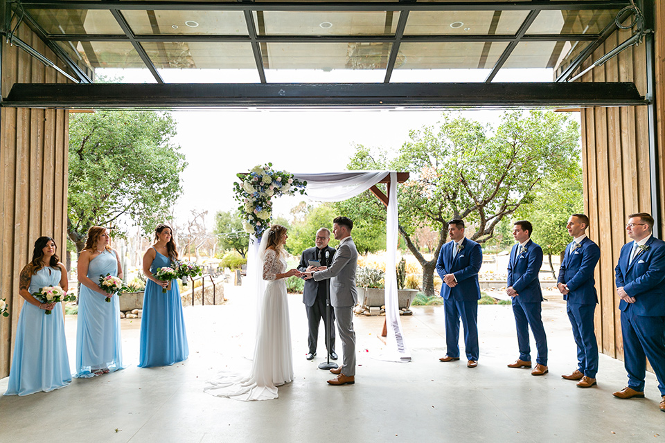  garden California floral wedding – ceremony 