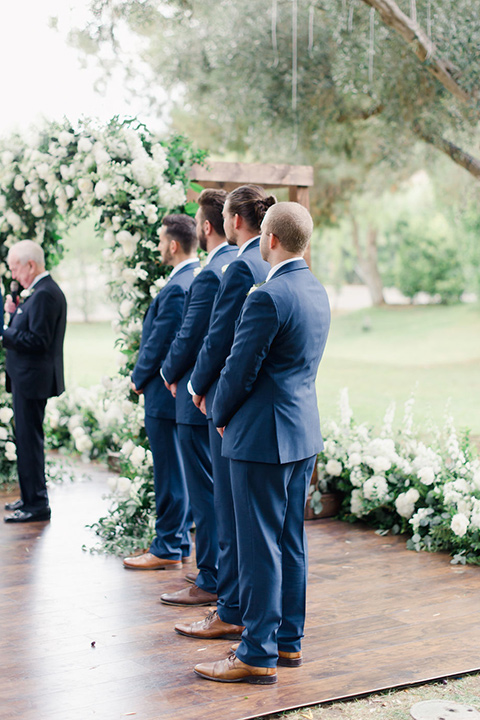  romantic wedding – ceremony groomsmen 