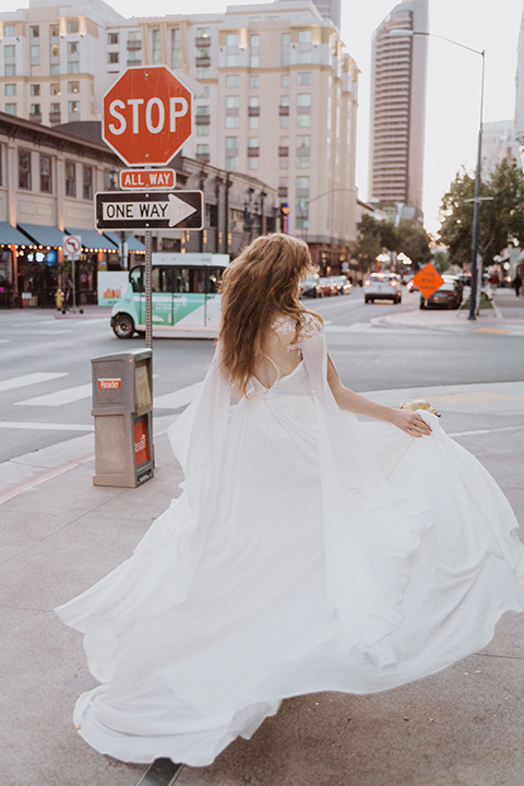 bride in a white ballgown