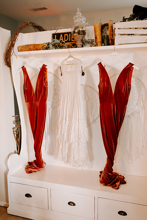  bohemian orange wedding – gowns 