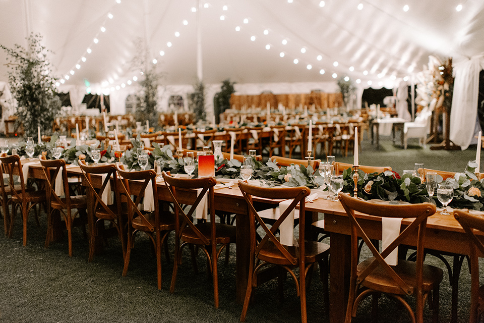  bohemian orange wedding – tables