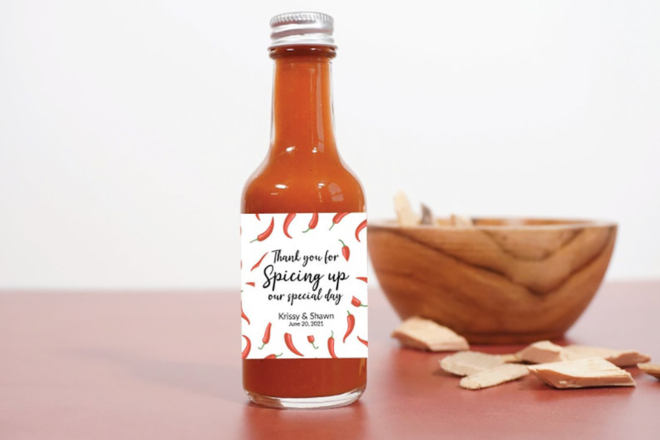 hot sauce for wedding favors