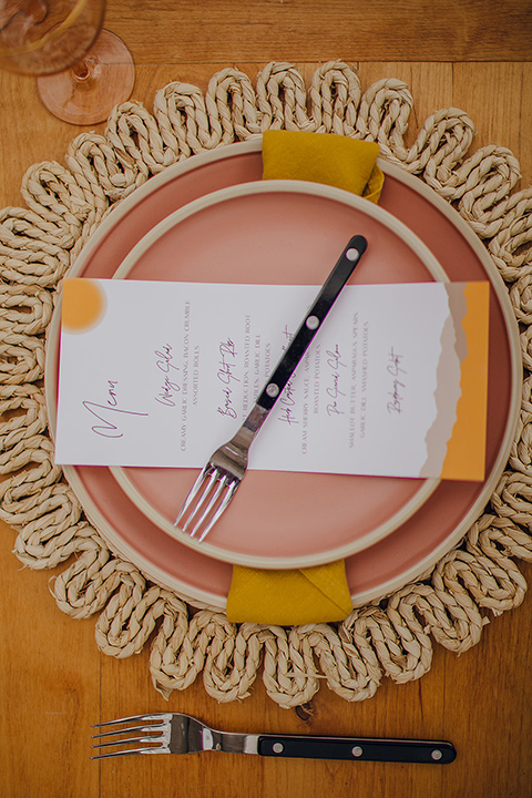  micro airbnb wedding with the bride and groom in suits – flatware