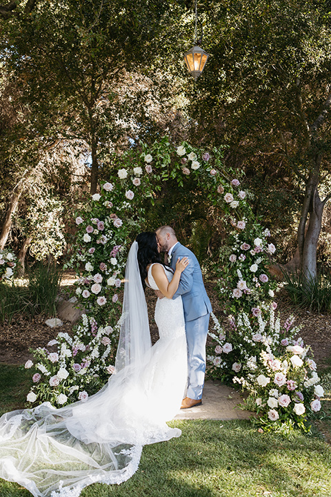  blush and blue wedding –ceremony