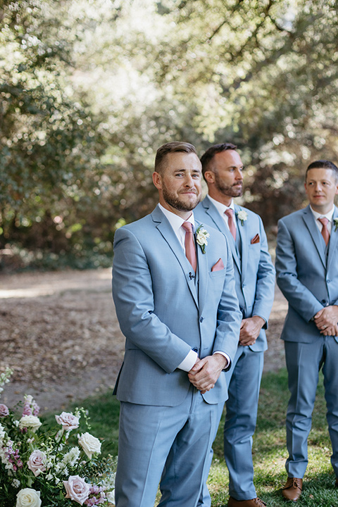  blush and blue wedding – cermony