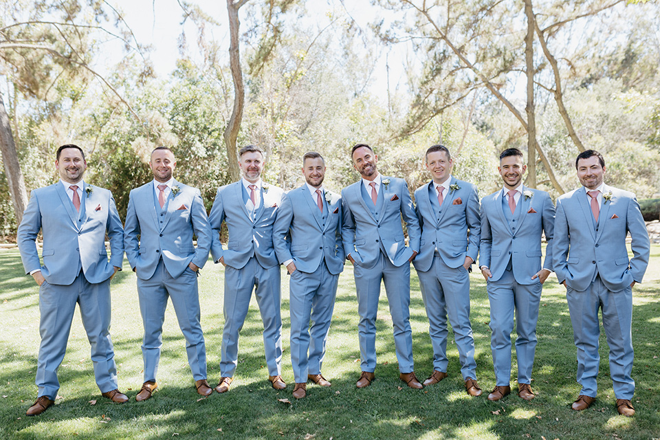  blush and blue wedding – groomsmen 