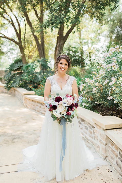  baseball inspired wedding with light blue and white details – bride 