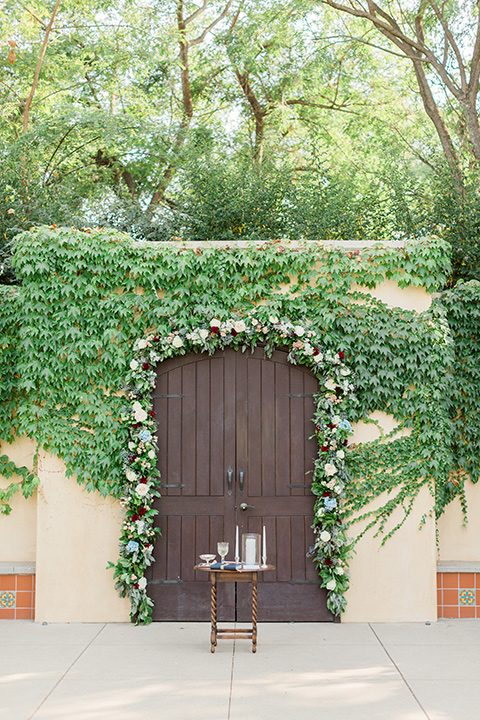  baseball inspired wedding with light blue and white details – ceremony 