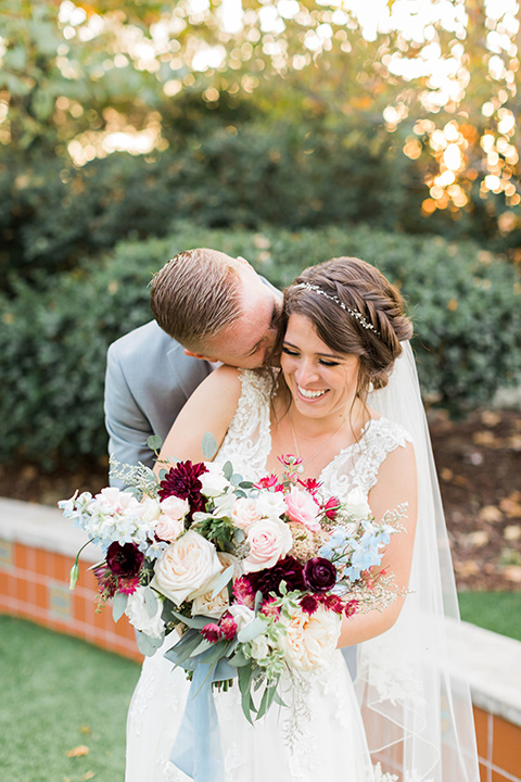  black and white wedding design with touches of greenery – ceremony 