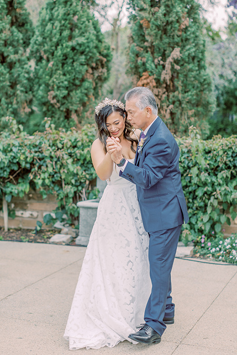  fun garden wedding with a traditional tea ceremony – father daughter dance