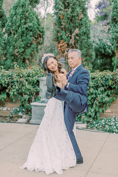  fun garden wedding with a traditional tea ceremony – father daughter dance 