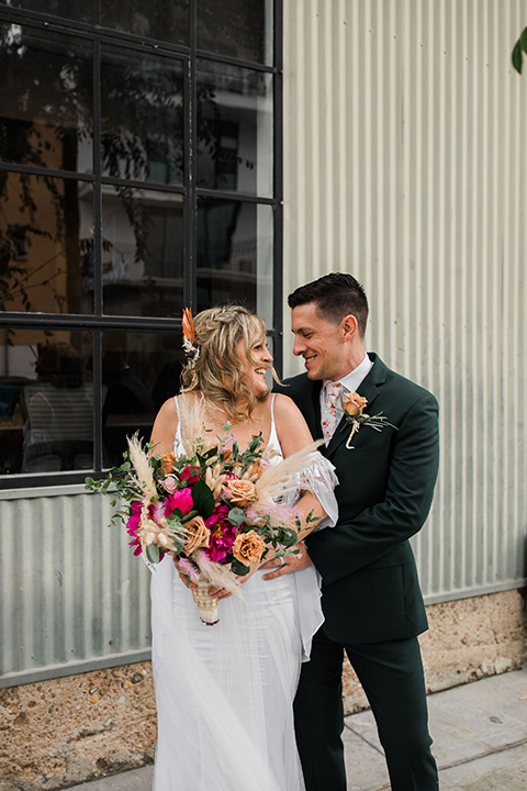 Green + Sienna Industrial Wedding at The Sandbox! | Friar Tux