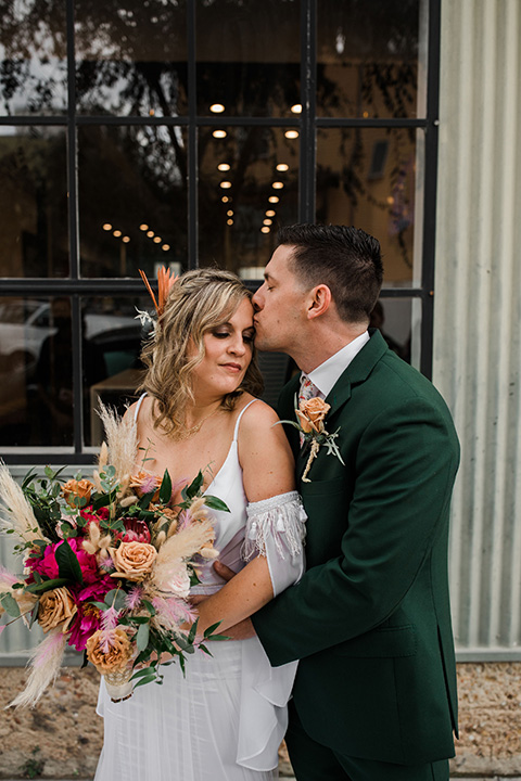  fall navy, green, and orange wedding – ceremony 