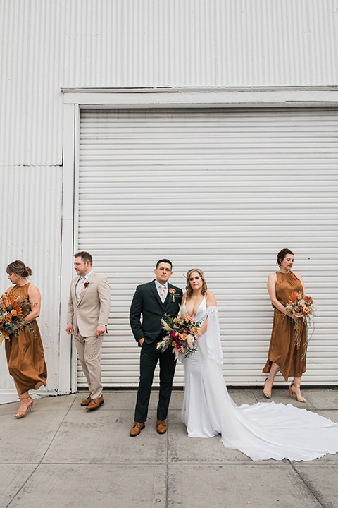  fall navy, green, and orange wedding – ceremony 