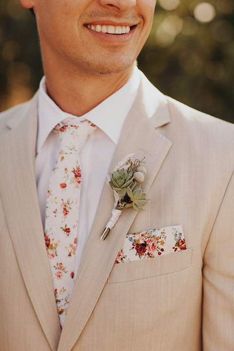  boho adventure elopement in Joshua tree, CA – groom getting ready 