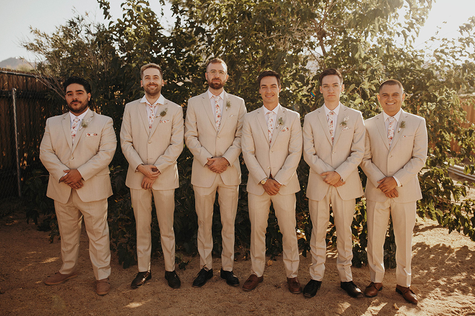  boho adventure elopement in Joshua tree, CA – groomsmen 