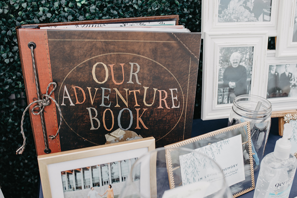  blue and red wedding- guest book